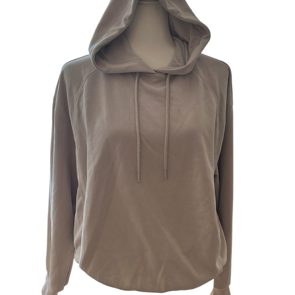 Athlete Seafoam Bubble Hem Hoodie Grey  Size Small